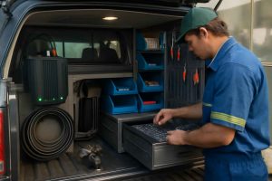 Como instalar e usar um inversor de tensão automotivo para oficina móvel